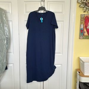 Fresh produce navy blue dress 1X NWT
